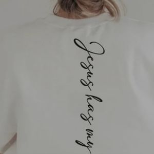Jesus has my back crewneck sweatshirt